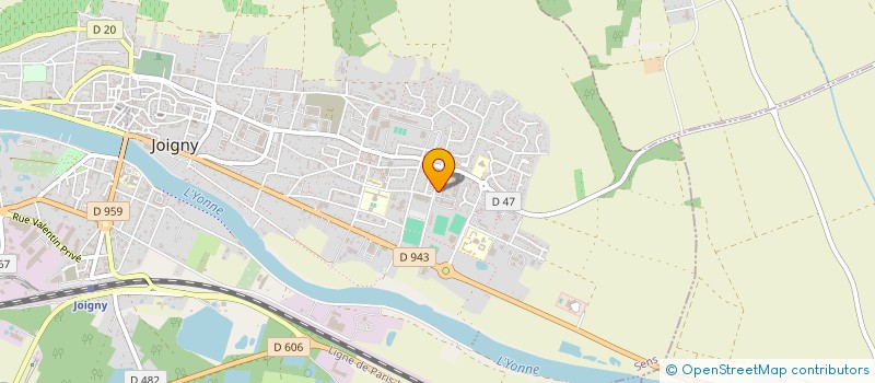 localisation de l'entreprise LE HAMEAU S'EVEILLE à JOIGNY