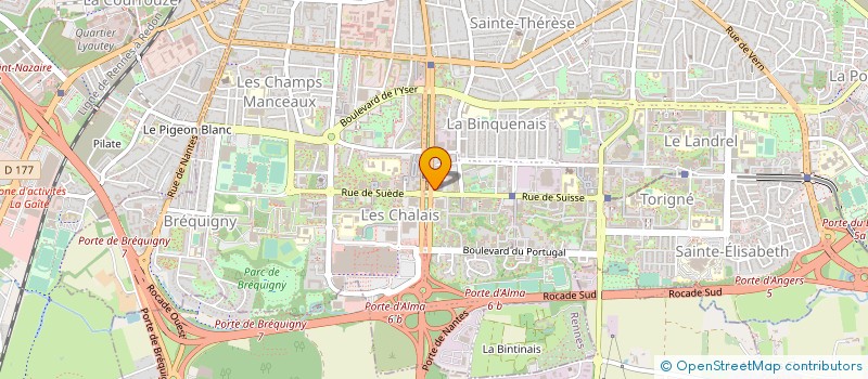 localisation de l'entreprise LE HAMEAU SAINT BERNARD à RENNES