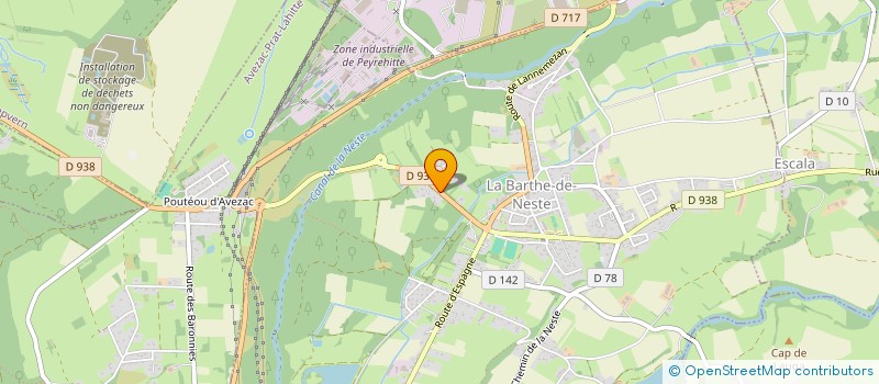 localisation de l'entreprise LE HANC  LA BARTHE-DE-NESTE