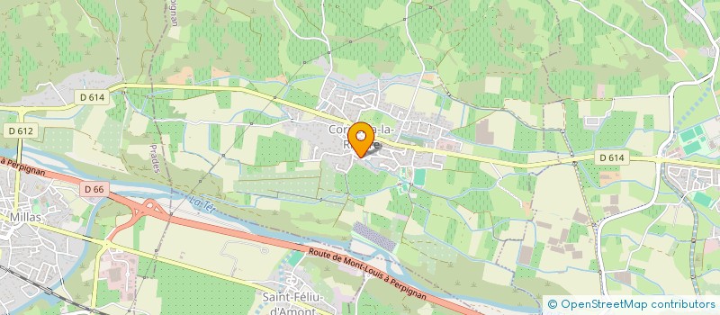 localisation de l'entreprise LE HANG'ART à CORNEILLA-LA-RIVIERE