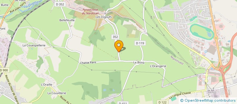 localisation de l'entreprise LE HANG'ART  MARTINVAST