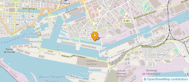 localisation de l'entreprise LE HANGAR 0 (LE HANGAR ZERO) à LE HAVRE
