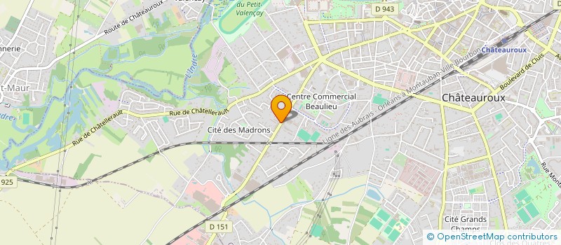 localisation de l'entreprise LE HANGAR 167 à CHATEAUROUX