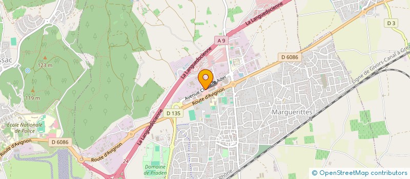 localisation de l'entreprise LE HANGAR  MARGUERITTES