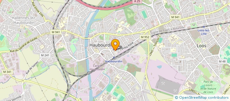 localisation de l'entreprise LE HANGAR  HAUBOURDIN