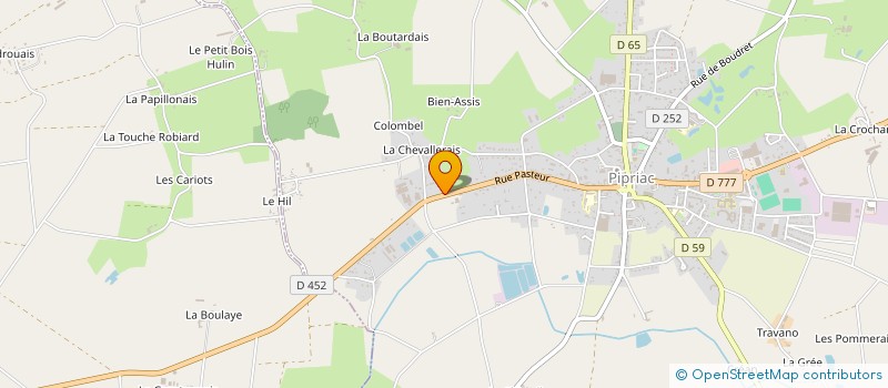 localisation de l'entreprise LE HANGAR  PIPRIAC