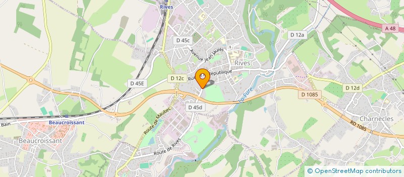 localisation de l'entreprise LE HANGAR  RIVES