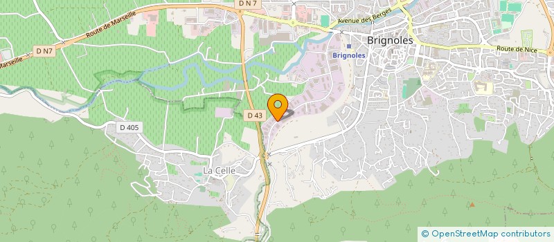 localisation de l'entreprise LE HANGAR  BRIGNOLES