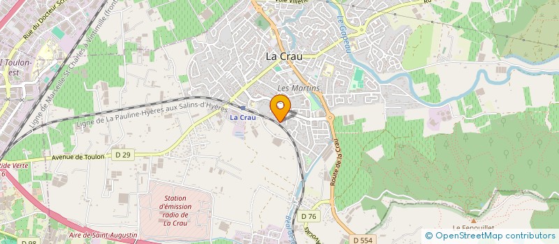 localisation de l'entreprise LE HANGAR  LA CRAU