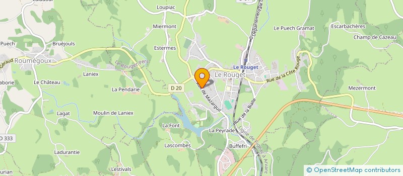 localisation de l'entreprise LE HANGAR  LE ROUGET-PERS