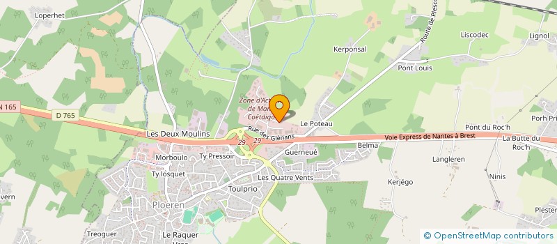 localisation de l'entreprise LE HANGAR  PLOEREN