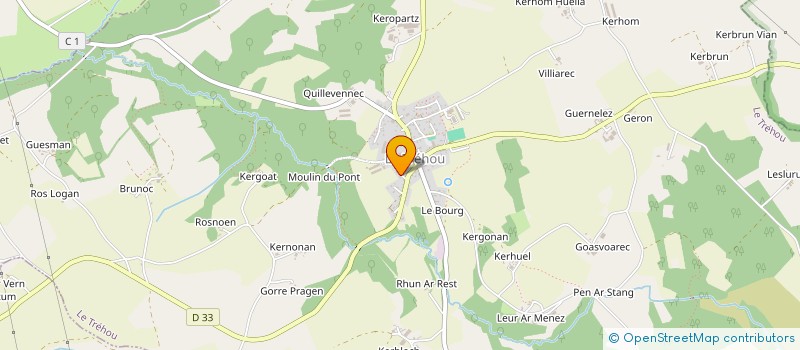 localisation de l'entreprise LE HANGAR-ATELIERS DU TREHOU  LE TREHOU