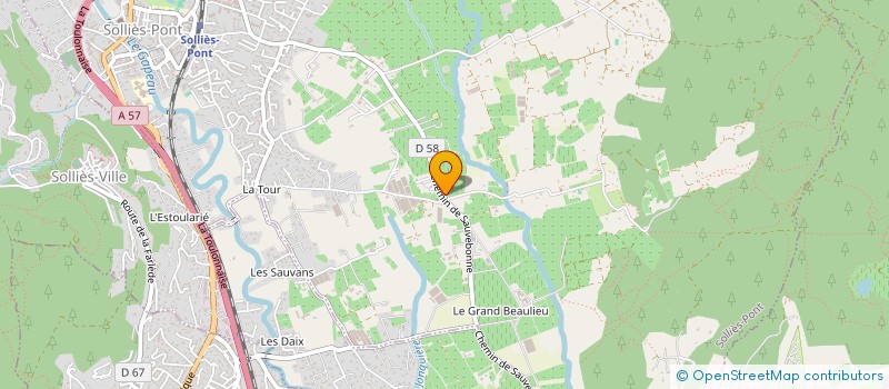 localisation de l'entreprise LE HANGAR D'ORE  SOLLIES-PONT