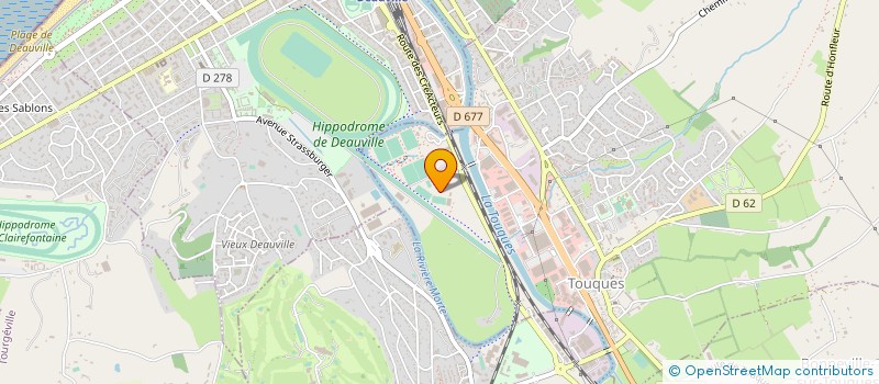 localisation de l'entreprise LE HANGAR DE DEAUVILLE  TOUQUES