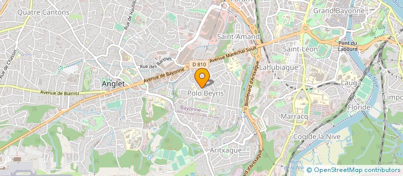 localisation de l'entreprise LE HANGAR PRODUCTION  BAYONNE