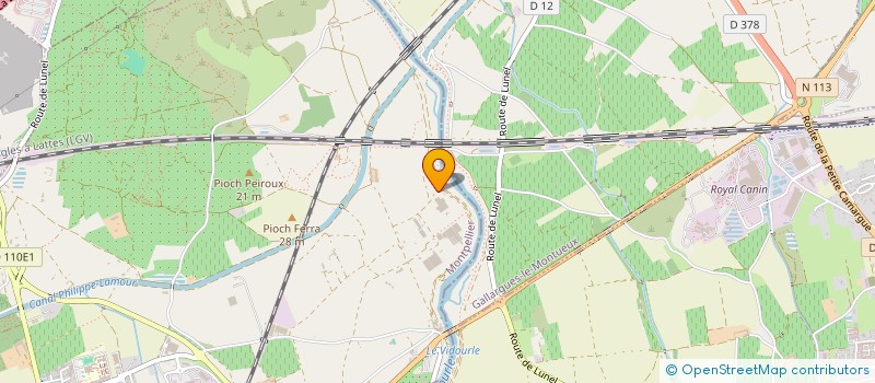 localisation de l'entreprise LE HANGAROCK à LUNEL
