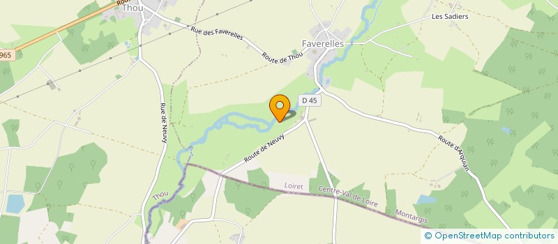localisation de l'entreprise LE HARAS DES LOUPS à BONNY-SUR-LOIRE