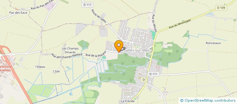 localisation de l'entreprise LE HARAS DES SENS à SALLES-SUR-MER