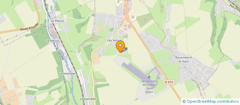 localisation de l'entreprise LE HARAS DES VERTUS à SAINT-AUBIN-SUR-SCIE