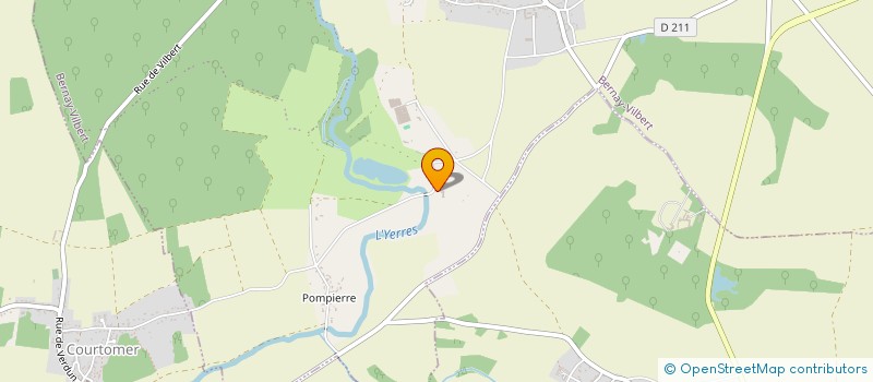 localisation de l'entreprise LE HARAS DU PRIEURE à BERNAY-VILBERT