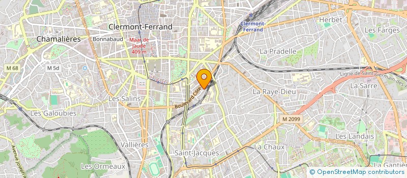 localisation de l'entreprise LE HARDCORE COFFEE  CLERMONT-FERRAND