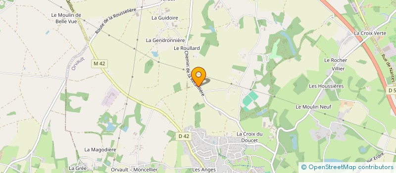 localisation de l'entreprise LE HARDEAU à ORVAULT
