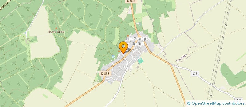 localisation de l'entreprise LE HARICOT MAGIQUE à LES GRANGES-LE-ROI