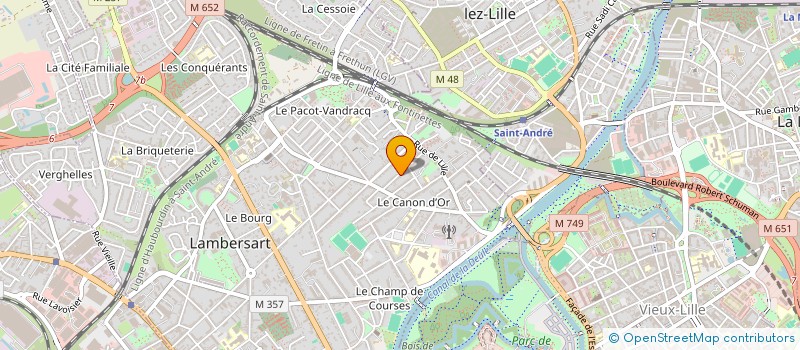 localisation de l'entreprise LE HASARD N'A RIEN A SE REPROCHER  SAINT-ANDRE-LEZ-LILLE