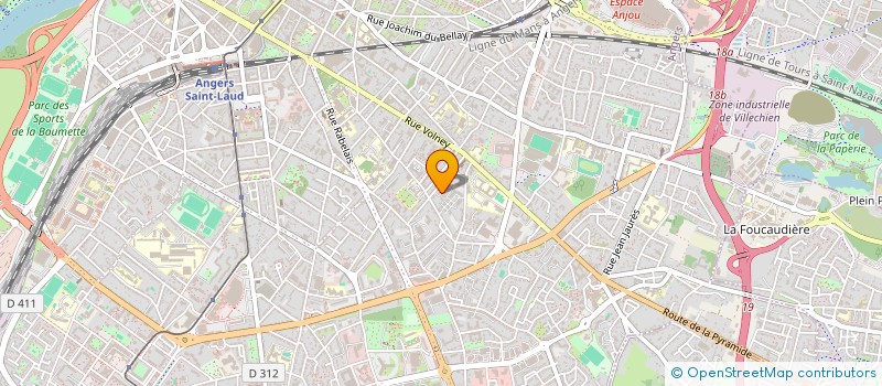 localisation de l'entreprise LE HASARD N'EXISTE PAS à ANGERS