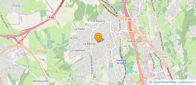 localisation de l'entreprise LE HAUT  DARDILLY