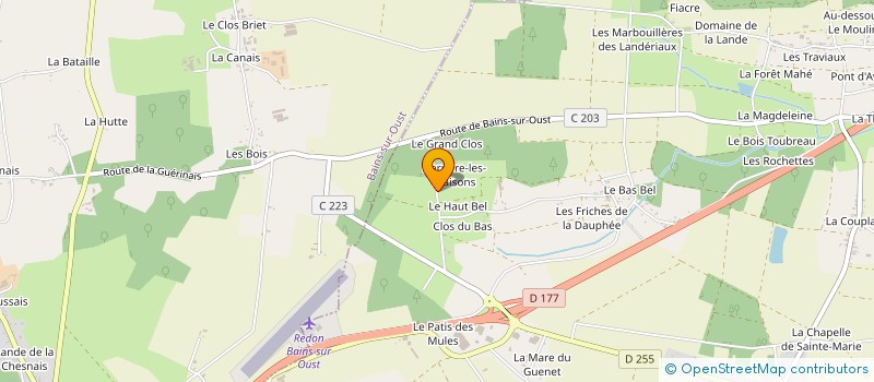 localisation de l'entreprise LE HAUT BEL  SAINTE-MARIE