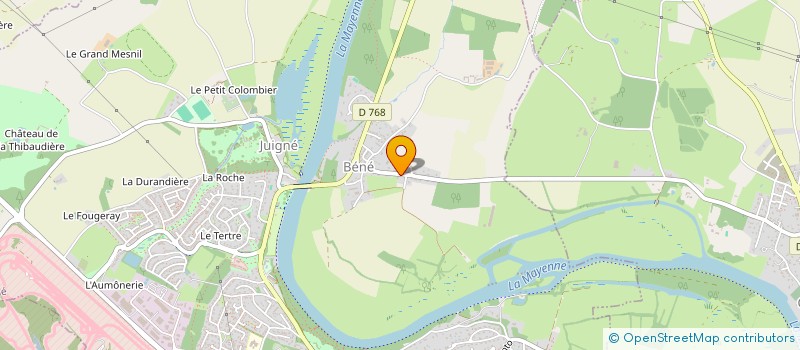 localisation de l'entreprise LE HAUT COUDRAY  MONTREUIL-JUIGNE