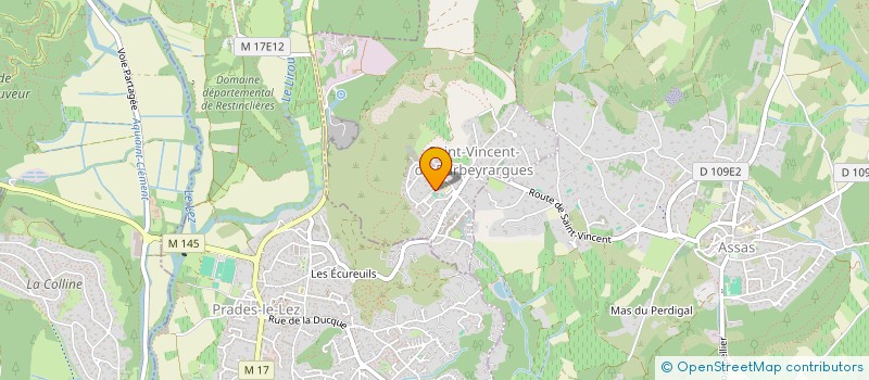 localisation de l'entreprise LE HAUT DES AIRES  SAINT-VINCENT-DE-BARBEYRARGUES