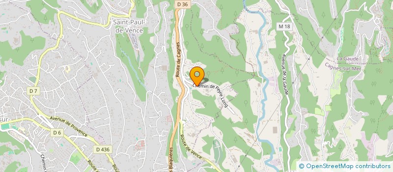 localisation de l'entreprise LE HAUT DES ESPINETS à SAINT-PAUL-DE-VENCE