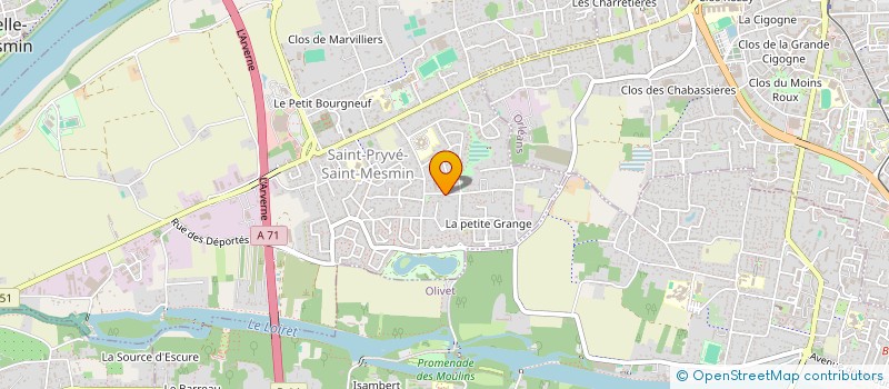 localisation de l'entreprise LE HAUT DES PLANTES à SAINT-PRYVE-SAINT-MESMIN