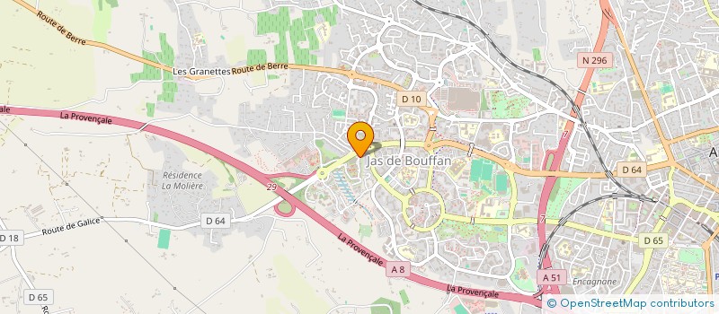 localisation de l'entreprise LE HAUT DES PLANTIERS à AIX-EN-PROVENCE