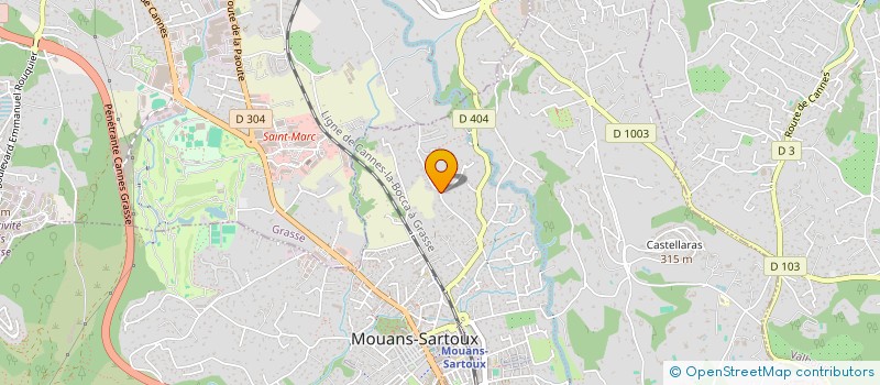 localisation de l'entreprise LE HAUT DES TERMES à MOUANS-SARTOUX