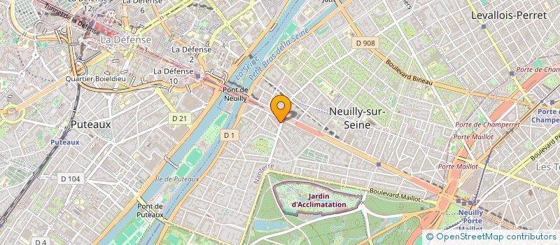 localisation de l'entreprise LE HAUT DU PAVE à NEUILLY-SUR-SEINE