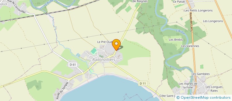 localisation de l'entreprise LE HAUT GUE à PERTHES-LES-BRIENNE