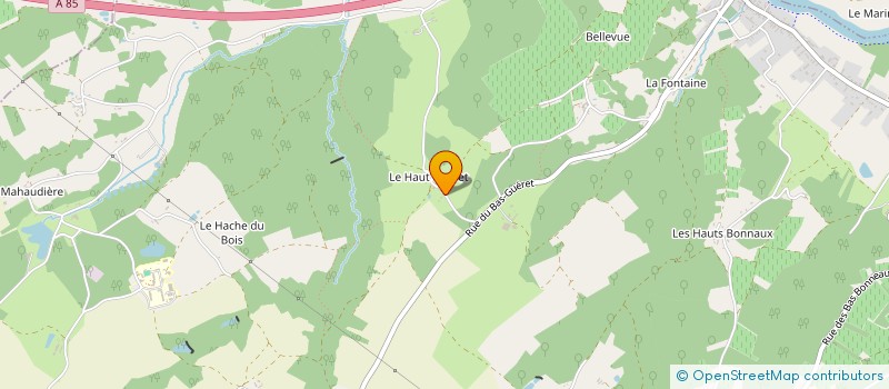 localisation de l'entreprise LE HAUT-GUERET  MAREUIL-SUR-CHER