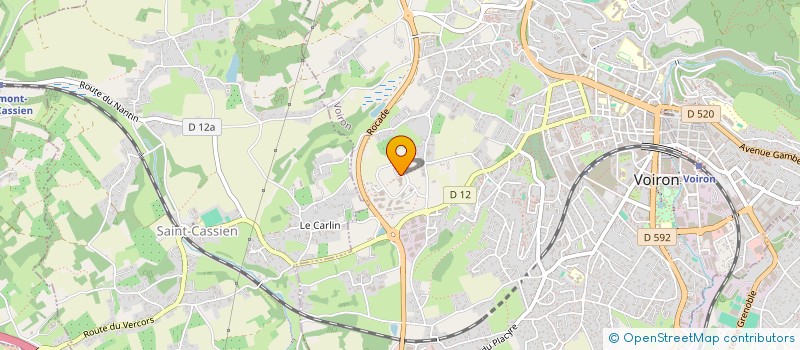 localisation de l'entreprise LE HAUT LOUVASSET  VOIRON