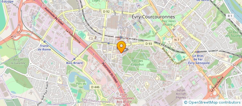 localisation de l'entreprise LE HAUT-RANG à EVRY-COURCOURONNES