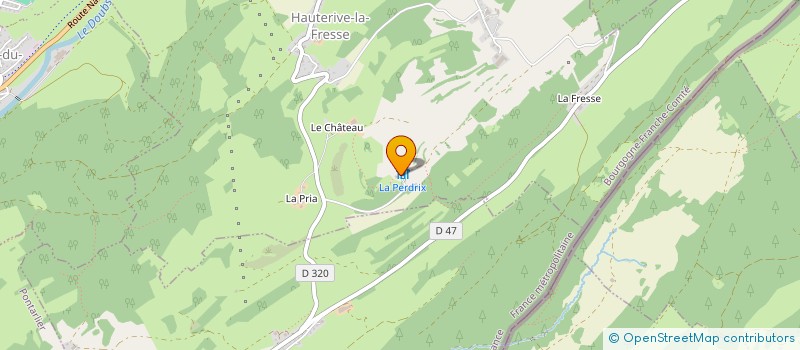 localisation de l'entreprise LE HAUT SAUGEAIS BLANC  HAUTERIVE-LA-FRESSE