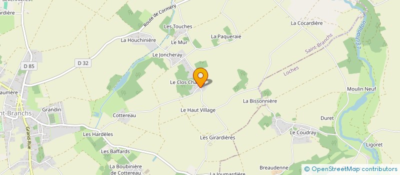 localisation de l'entreprise LE HAUT VILLAGE  SAINT-BRANCHS