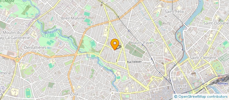 localisation de l'entreprise LE HAUTBOIS à NANTES