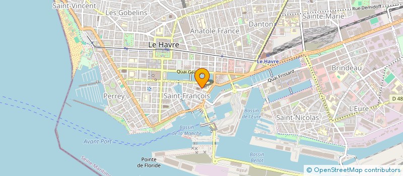 localisation de l'entreprise LE HAVRE ACCUEILLE  LE HAVRE