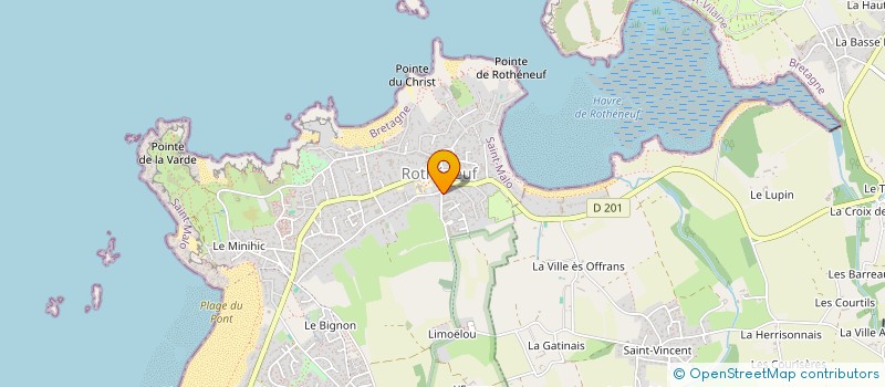 localisation de l'entreprise LE HAVRE DE ROTHENEUF à SAINT-MALO