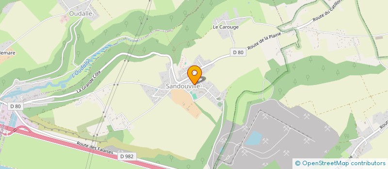 localisation de l'entreprise LE HAVRE ENVIRONNEMENT DIAGNOSTIC à SANDOUVILLE
