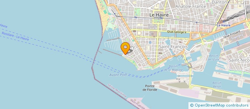 localisation de l'entreprise LE HAVRE NAUTISME  LE HAVRE