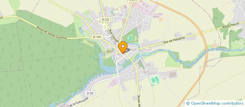 localisation de l'entreprise LE HENAFF ET DESCAMPS à BRETEUIL